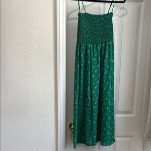 RESA Green Floral Maxi Dress